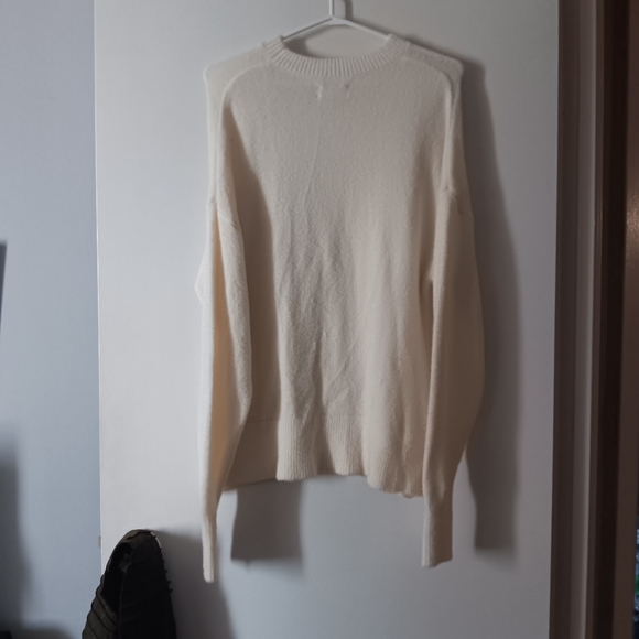 NEW Hudson North 100% Cashmere Oversized Cream Sweater XL - Picture 3 of 5